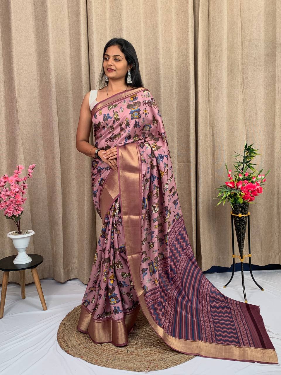 Wow present Printed Non Catalog Sarees