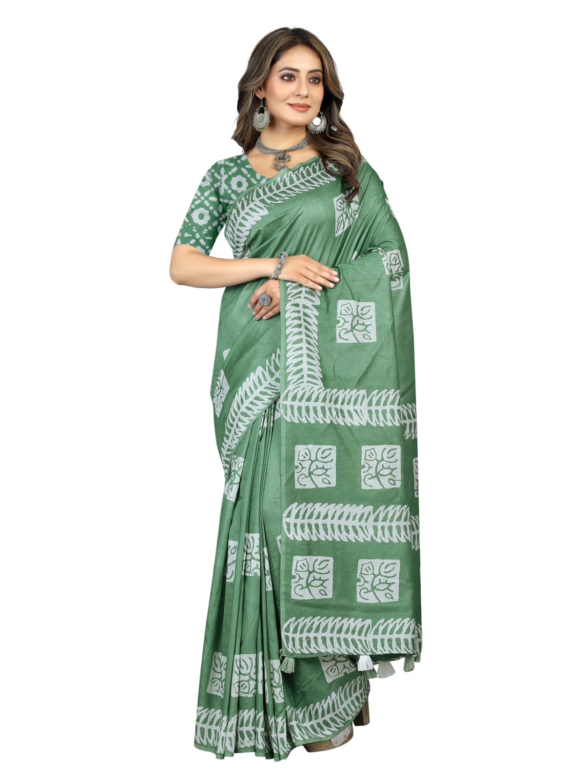 Shree Radha Raman Trendz Cotton Batik Printed Saree Catalog
