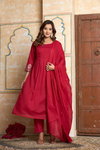 Naisha K 261 Designer Mull Cotton Kurti With Bottom And Dupatta Bulk Orders In India