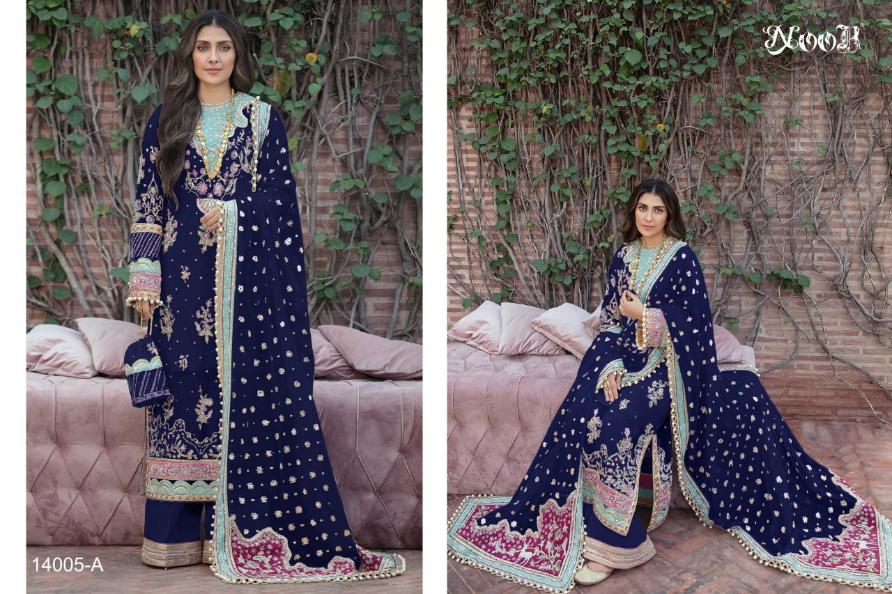 Noo Hit Collection 14005 Heavy Designer Festive Wear Georgette Pakistani Salwar Kameez
