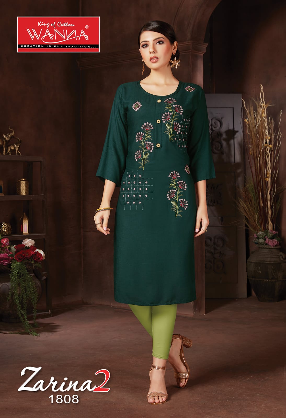 Wanna Zarina 2 Fancy Ethnic Wear Embroidery Latest Kurtis Collection
