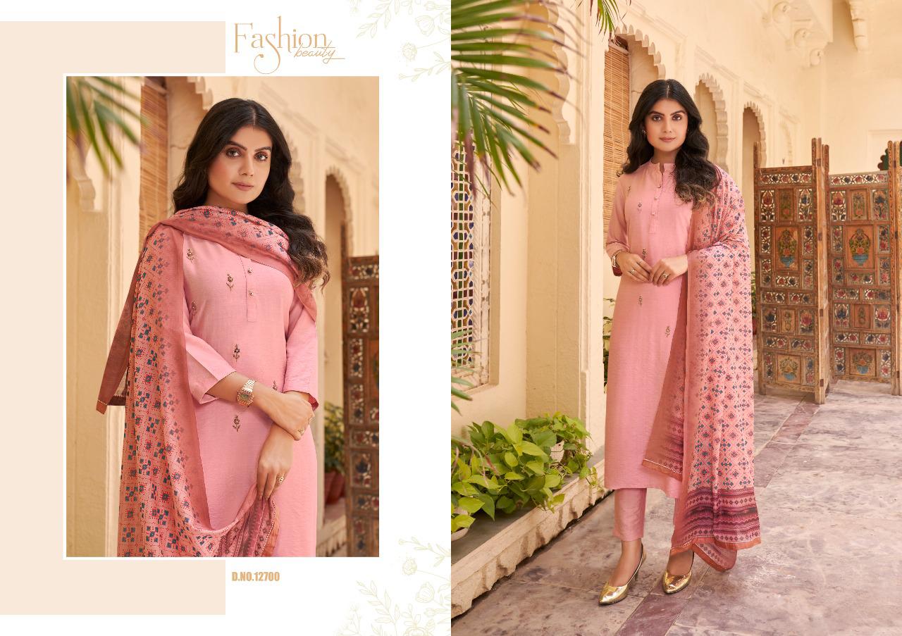 Kalaroop Harrier Exclusive Festive Wear Pure Viscose With Khatli Work Ready Made Collection
