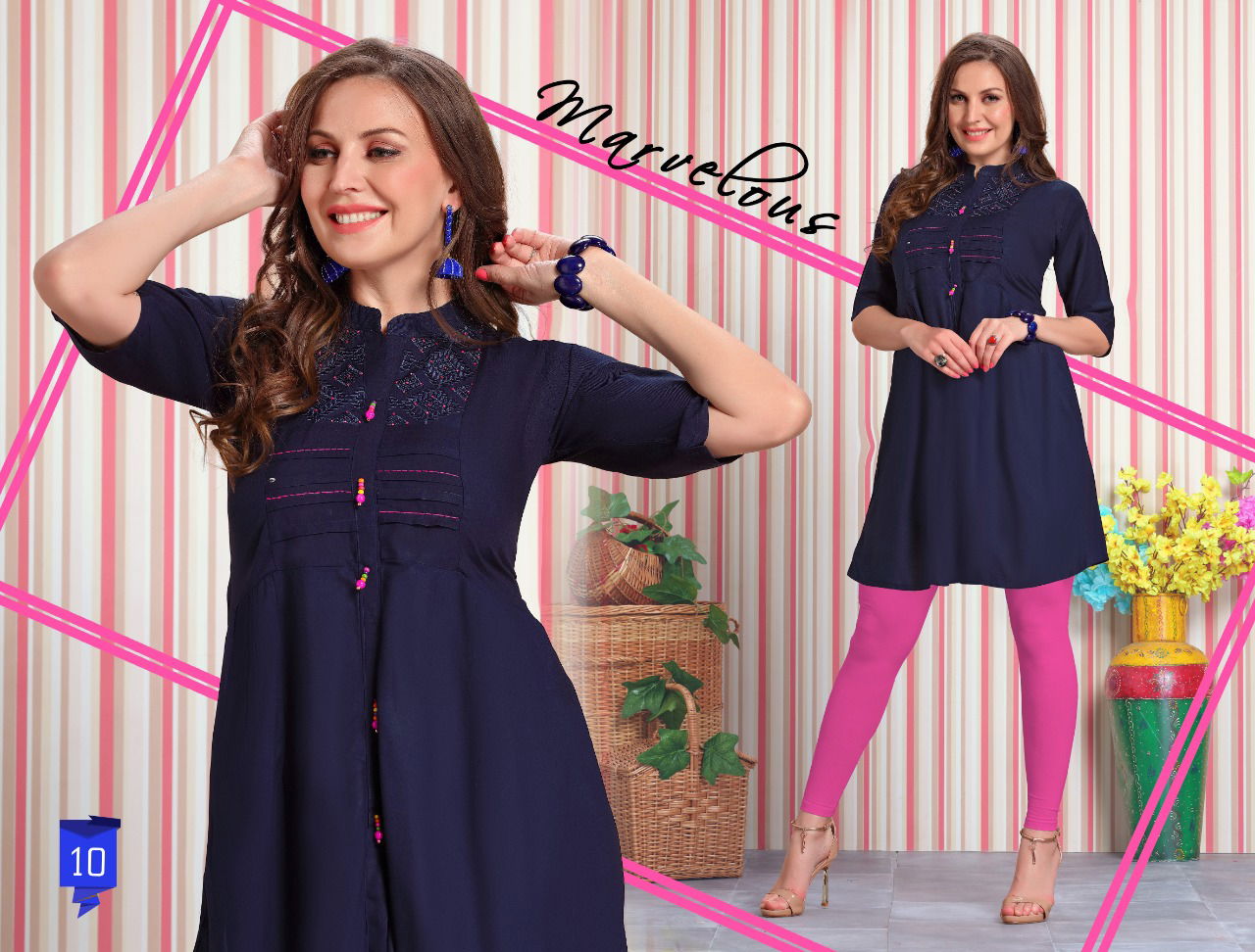 Trendy Fiza 4 fancy designer Casual Regular Wear Heavy Rayon Short Kurtis Collection