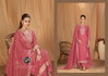 Enoch By Four Dots Rose Gold Silk Jharkan Dress Material Wholesale Distributors In India