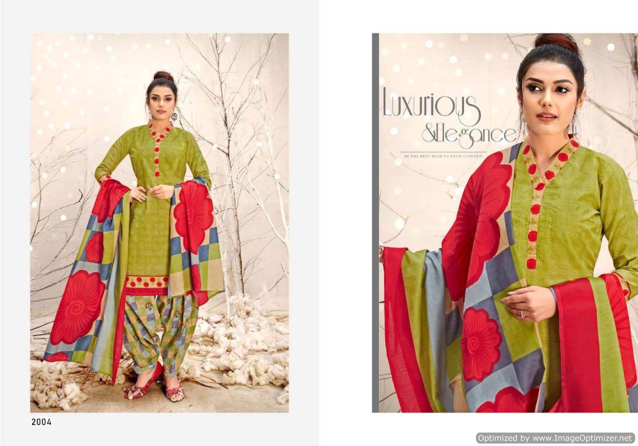 Latest Designer Printed Soft Cotton Dress Material With Cotton Dupatta