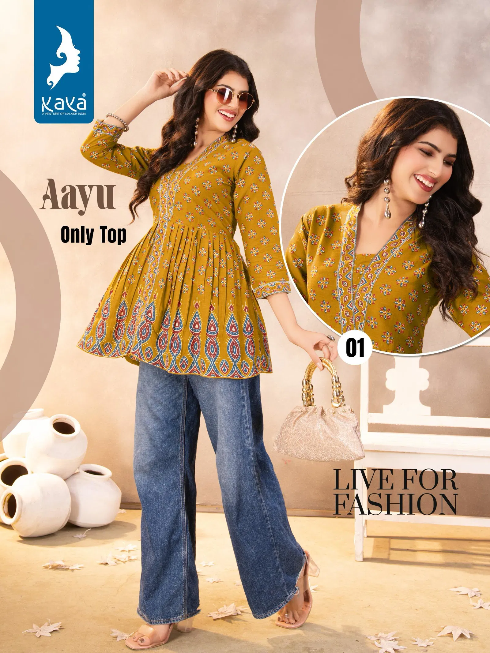 Aayu By Kaya Cotton Printed Wholesale Ladies Top Suppliers In Mumbai
