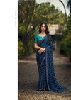 Madhuvan By Sanskar Chiffon Sirowski Border Saree Wholesale Clothing Distributors In India