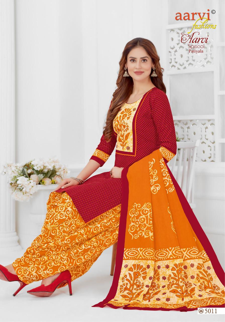Aarvi Special Patiyala 15 Regular Wear Cotton Printed Designer Ready Made Collection
