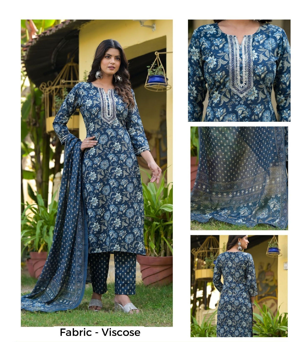 Av Designer Straight Cut Kurti With Bottom Dupatta Wholesale In India