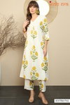 Indo Era 2580 Floral Printed Cotton Kurta With Trousers Wholesalers In Delhi