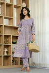 Naisha K 100 Cotton Flower Printed Kurti With Bottom Wholesale In India