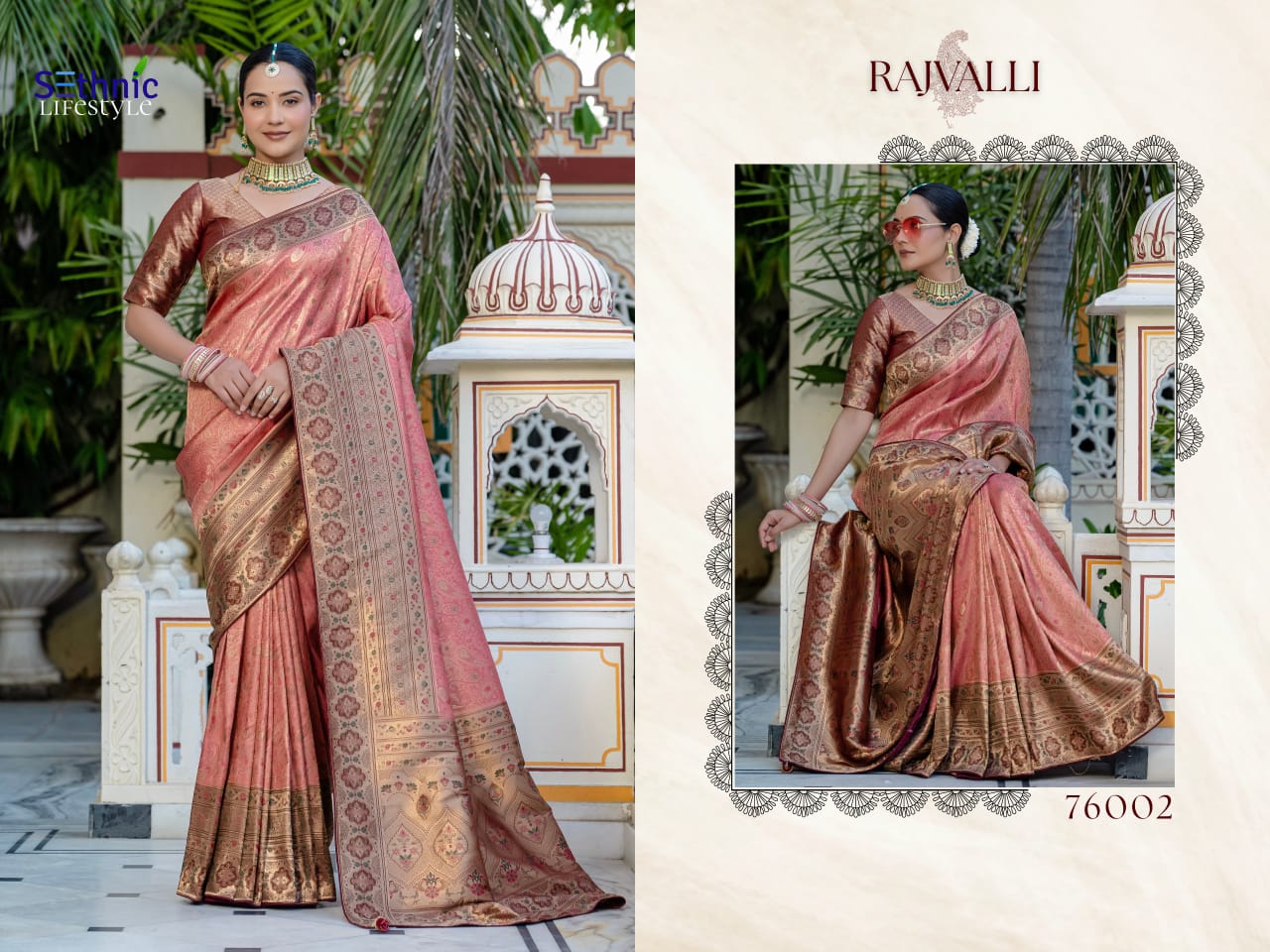 Rajvalli By Sethnic Kanjivaram Silk Wholesale Occasion Wear Saree Wholesale Market