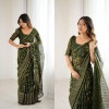 Csn A78 Abhira Georgette Silk Foil Worked Fancy Saree Exporters In India
