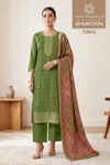Shukoon By Vinay Kuleesh Russian Silk Jacquard Salwar Kameez 