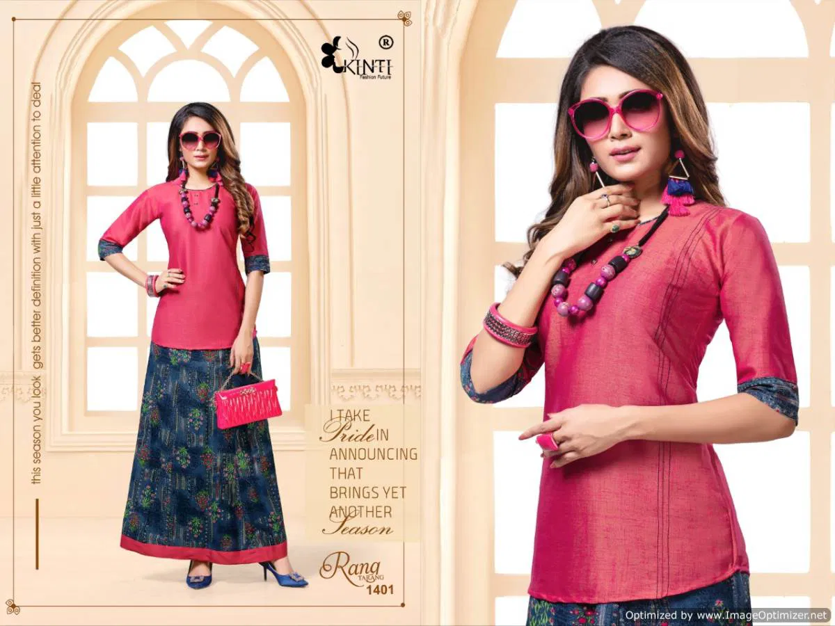 Kinti Rang Tarang Vol 14 Latest Collection Of Ladies Top With Beautiful Stylish Skirt 