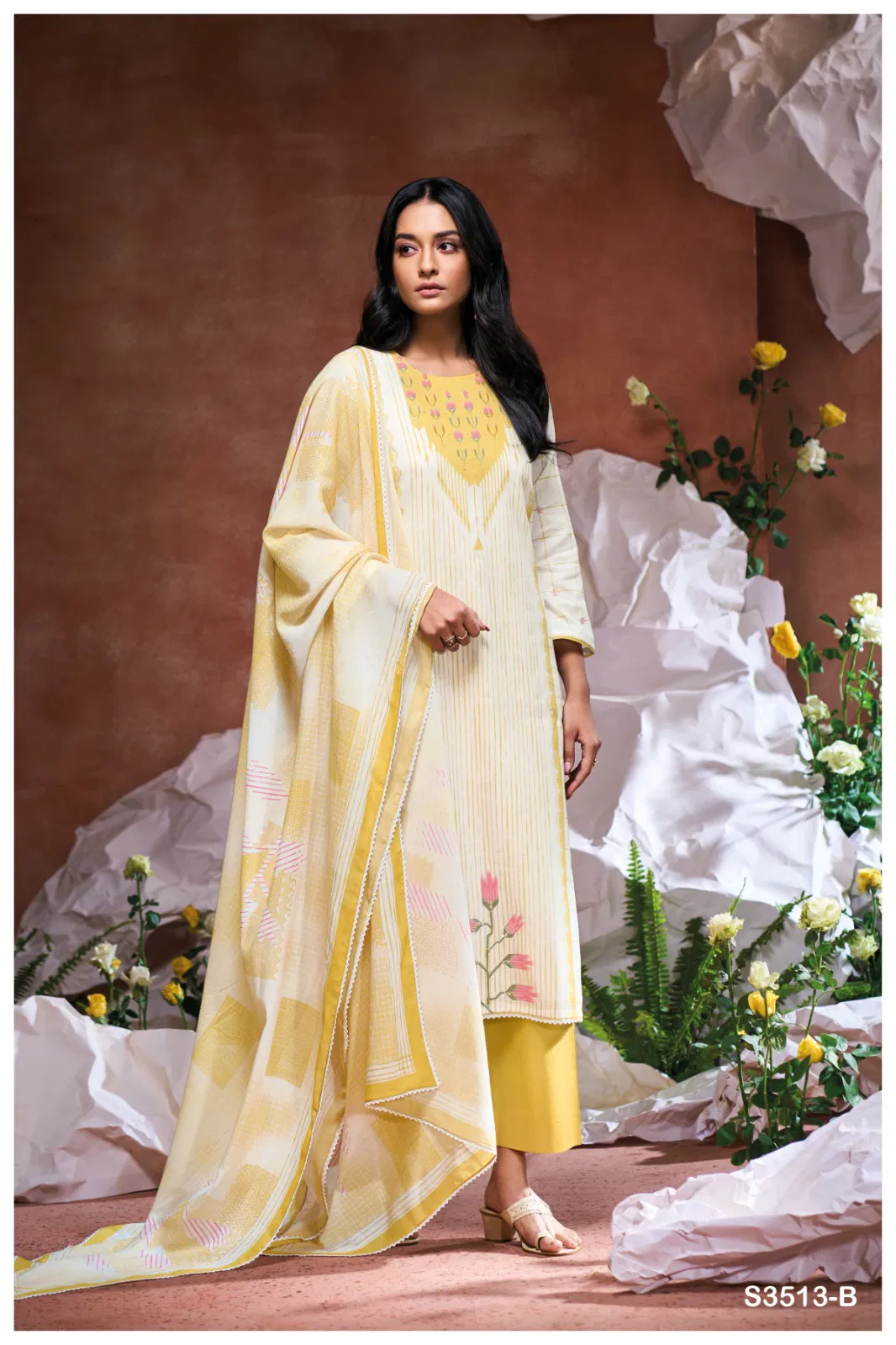 Hailie 3513 By Ganga Cotton Designer Salwar Suit Wholesale Price In Surat