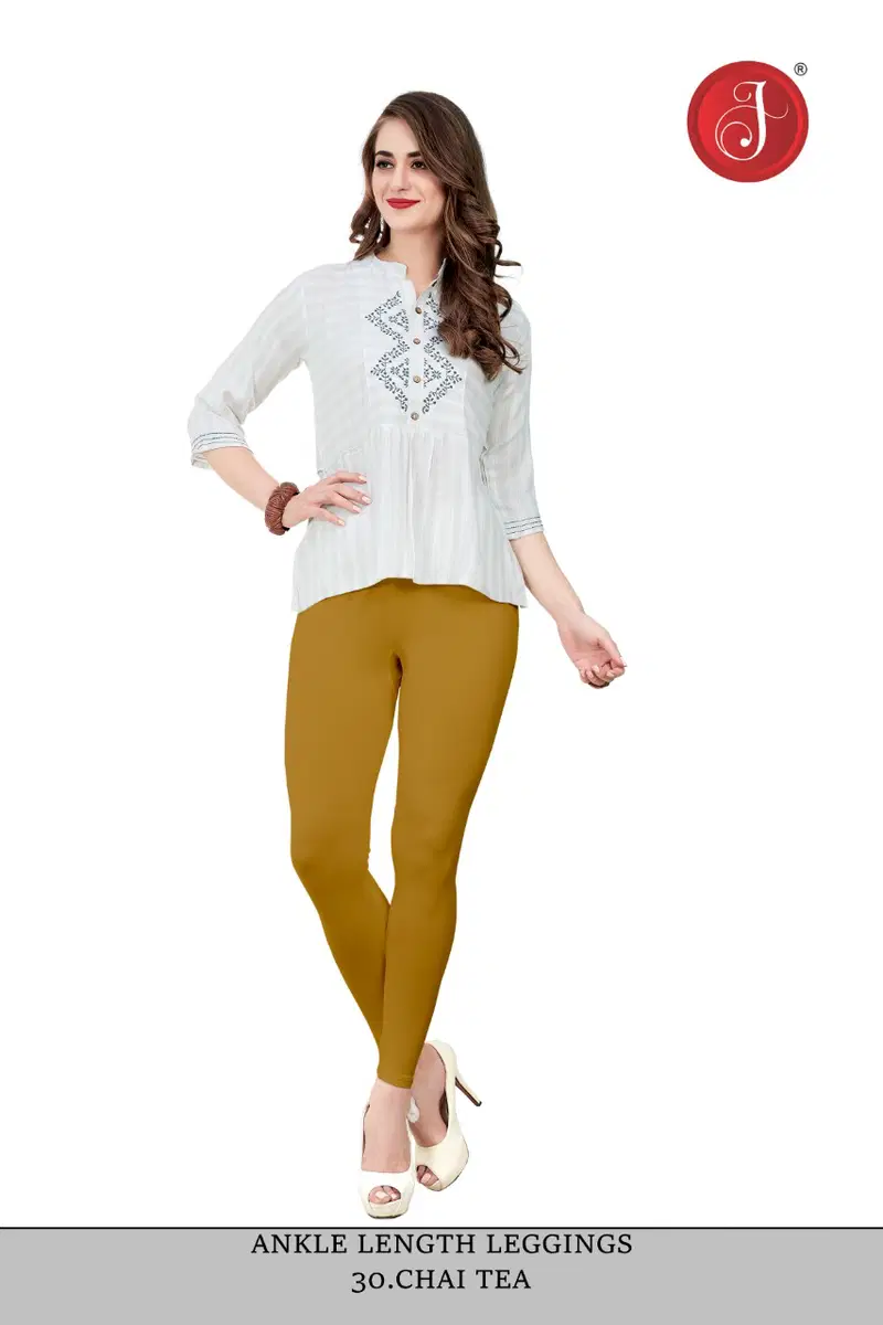 Ankle Cotton Lycra Leggings Western Catalog
