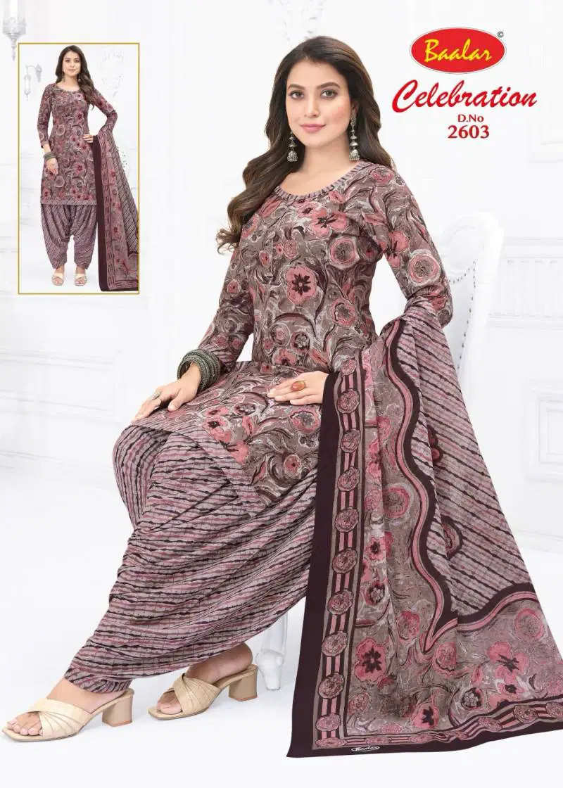 Baalar Celebration Vol 26 Fancy Cotton Printed Dress Material Wholesale Online