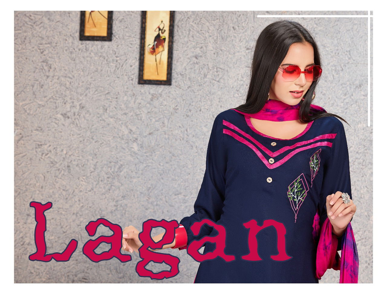 Lagan Latest Designer Regular Wear Rayon Printed Ready Made Collection
