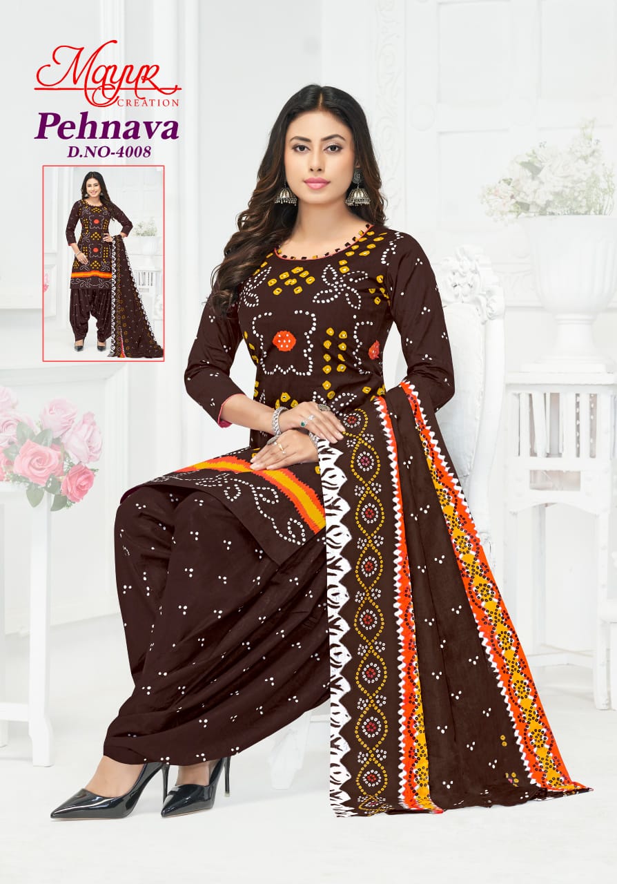 Pehnava Vol 4 By Mayur Cotton Printed Surat Dress Material Wholesale Market