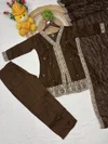 KF 6050 Kalaai Vichitra Silk Embroidery Kurti With Bottom Dupatta
