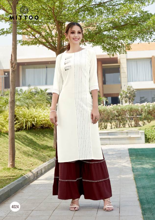 Mittoo Zohra Vol 4 Latest Designer Casual Wear Kurtis With Heavy Designer Plazzo Collection 