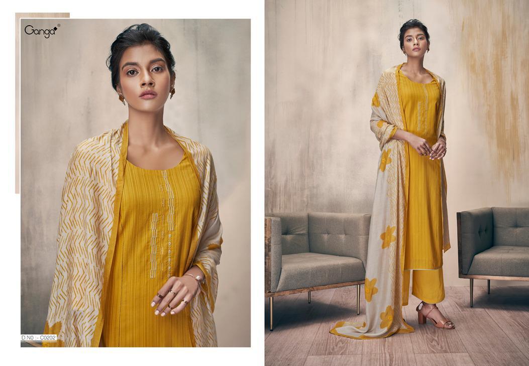 GANGA ZELLA Latest fancy Designer Heavy Casual Wear Finest Cotton With Embroidery Work Collection