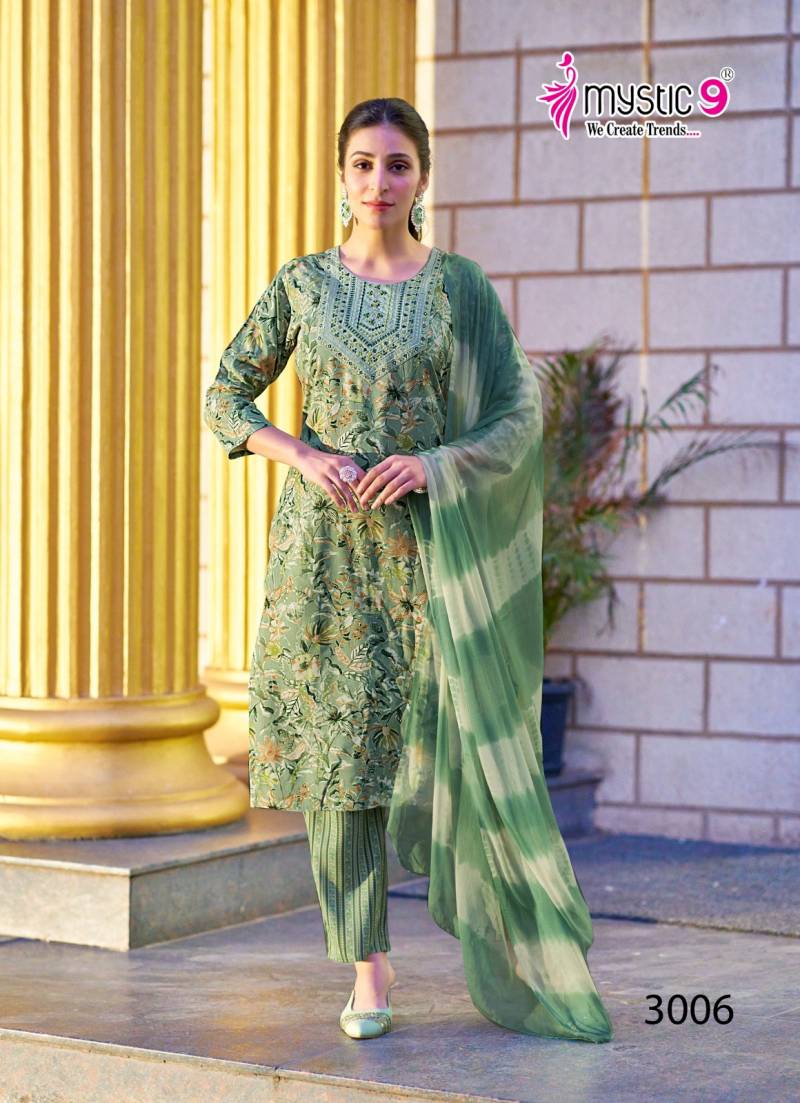 Mystic 9 Suman Vol 3 Kurti Bottom With Dupatta Wholesale Online