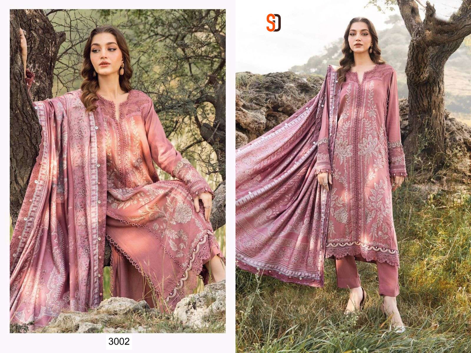 Maria B Vol 3 By Shraddha Visocse Rayon Dress Material Exporters In India