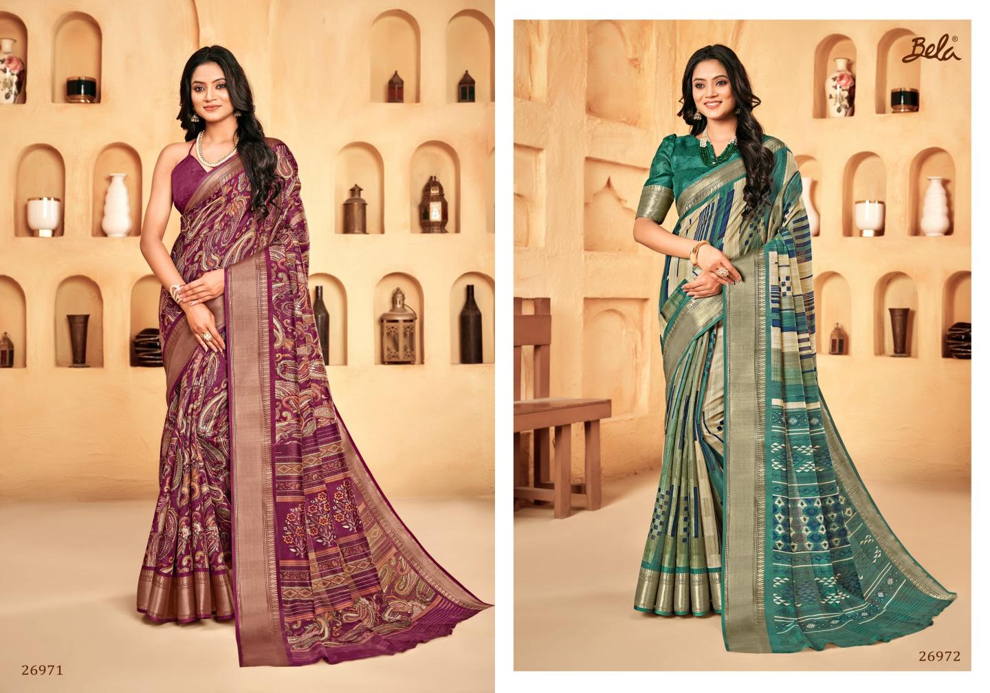Camillia Vol 12 By Bela Fashion Cotton Printed Saree Wholesale Clothing Distributors In India