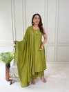 Naisha K 260 Vertican Mirror Worked Kurti With Bottom Dupatta Wholesalers In Delhi