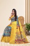 Shrinidhi Soft Silk Kalamkari Printed Designer Saree Catalog