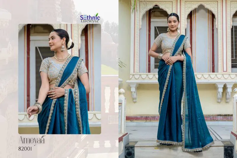 Ameyaa By Sethnic Satin Occasion Wear Saree Wholesale Shop In Surat