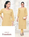 Freedom 2 By Tunic House Rayon Chikankari Worked Stylish Kurtis Bulk Orders In India