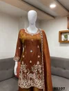 Orange Colour Luxuria Vol 1 By Beriston Sharara Suit BS107
