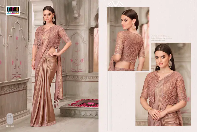 Silver Screen 21 Edition By Tfh Wholesale Party Wear Saree Suppliers In Mumbai
