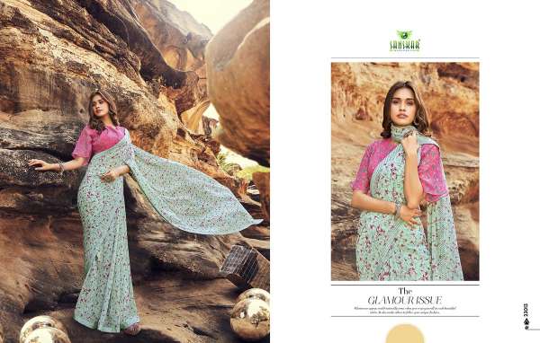 Sanskar Once more Latest Fancy Casual Wear Pure Georgette Printed Sarees Collection