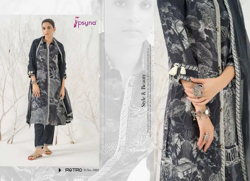 Retro By Psyna Crep Full Stitch Salwar Kameez Wholesale Price In Surat