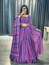 Multi Stripe 01 Georgette Fancy Printed Lehenga Choli Exporters In India