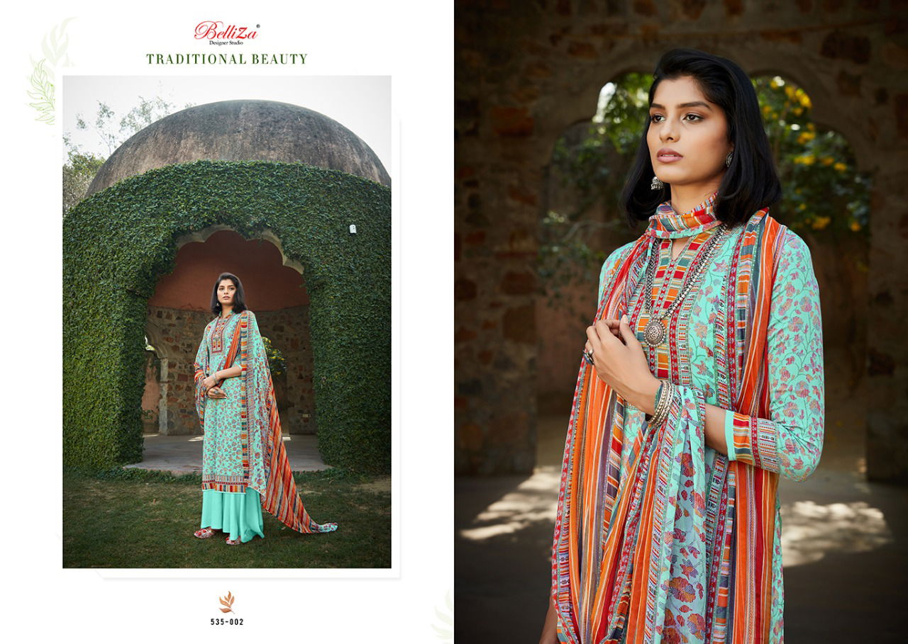 Belliza Swara 2 Designer Ethnic Wear Pure Original Heavy Jam Cotton Digital Print Dress Material Collection
