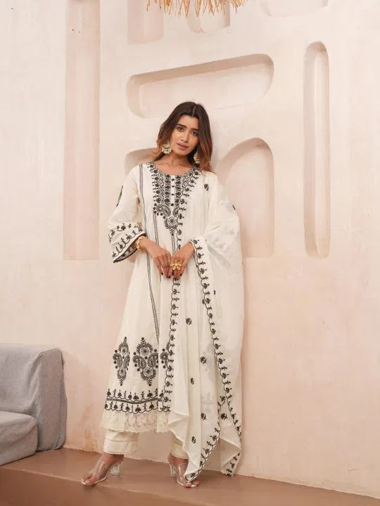Anarkali Concept By Psyna Cotton Readymade Traditional Dress