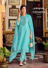 Vishakha Vol 2 By Rangoon Embroidery Work Pure Cotton Sifli Readymade Suits Exporters In India