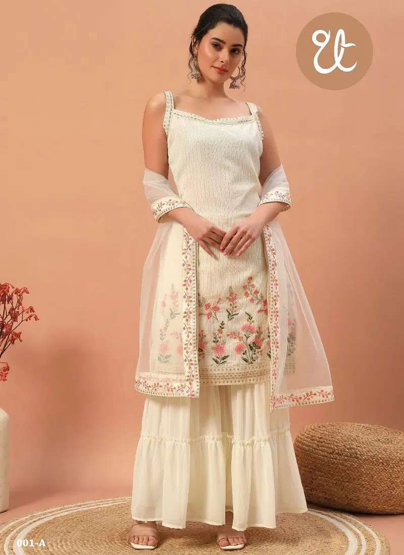 Tt 001 A to D Georgette Readymade Suits Wholesale Shop In Surat