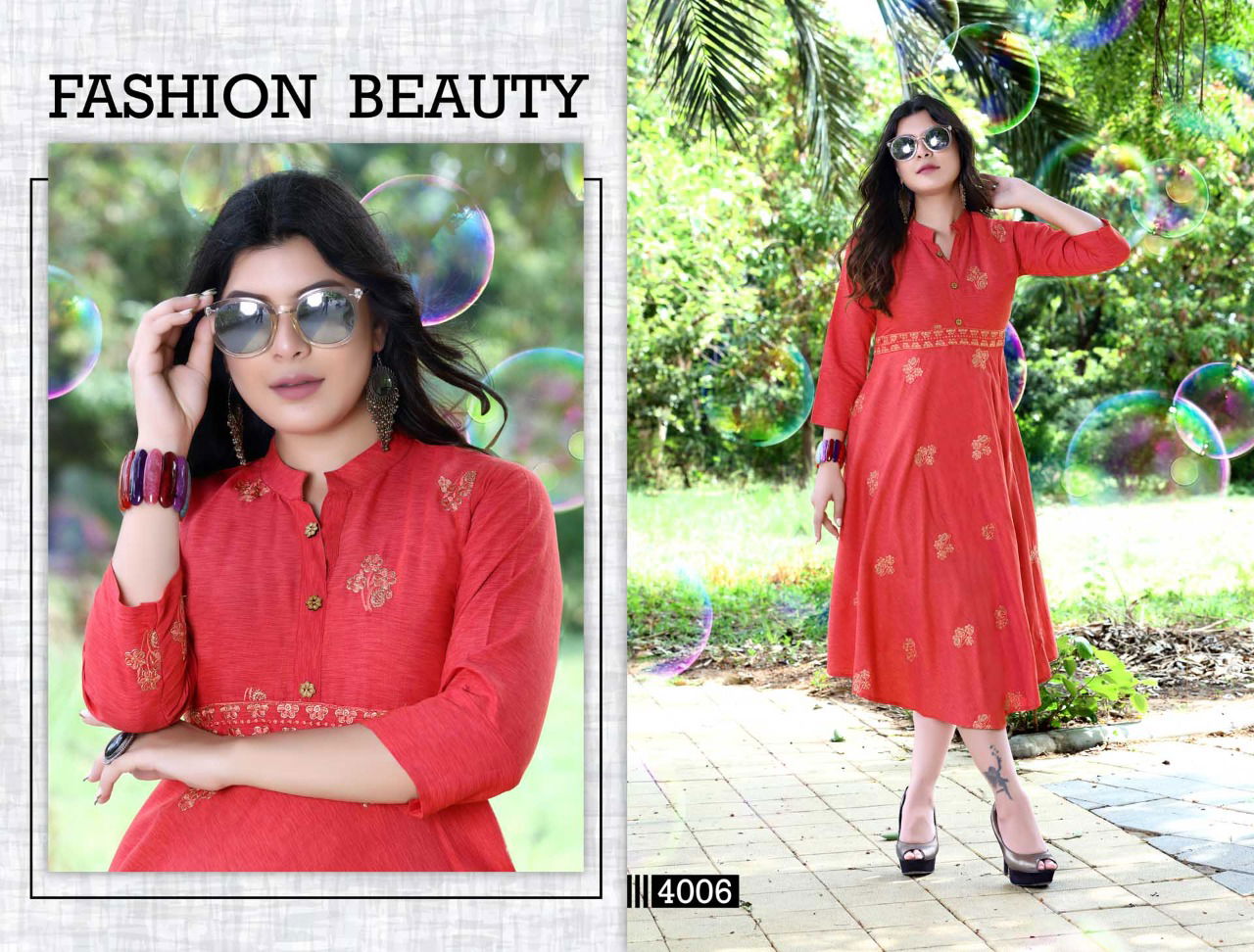 Trendy Orchid Ethnic Wear Fancy Designer Kurtis Collection
