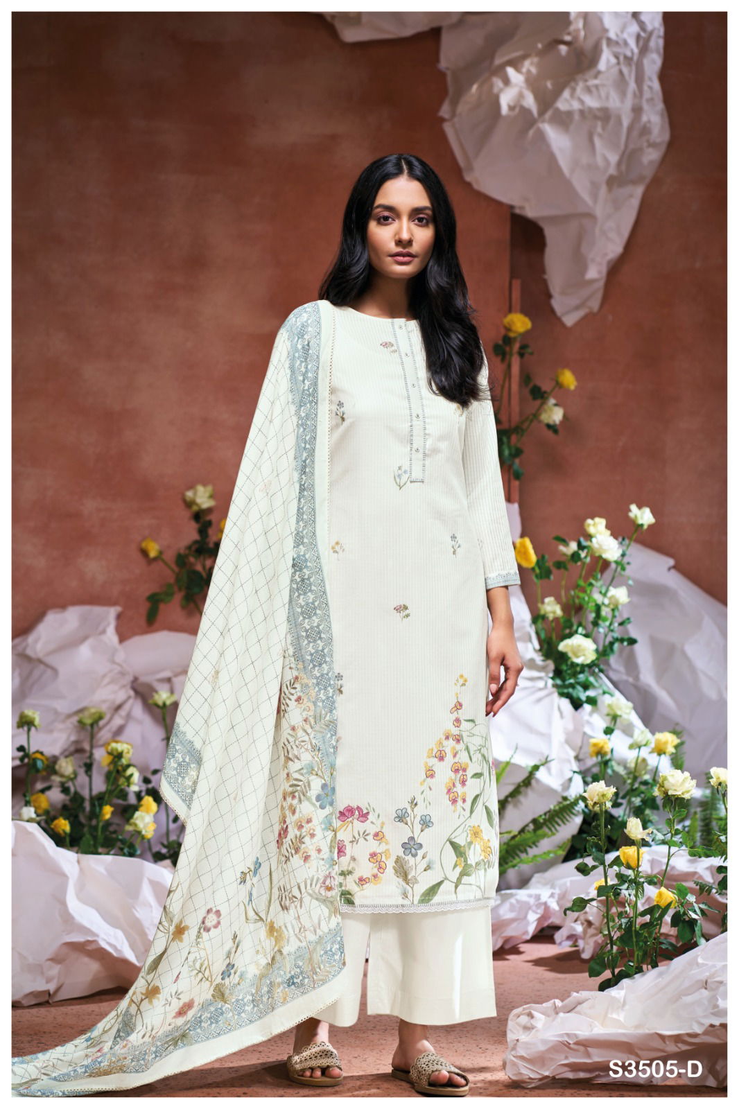 Eilidh 3505 By Ganga Cotton Designer Surat Salwar Suit Wholesale Market