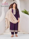 Plus Cocktail By Aanchi Vichitra Silk Kurti With Bottom Dupatta Exporters In India