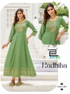 Radhika By Blue Hills Rayon Foil Printed Anarkali Kurtis Wholesalers In Surat
