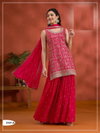 Fancy 2101 Blooming Vichitra Embroidery Sharara Suits Wholesale Online
