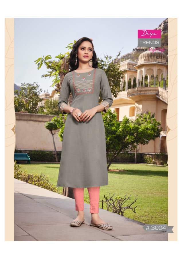 Casual Dairy 3 New Design Ethnic Wear Rayon Embroidery Kurti Collection