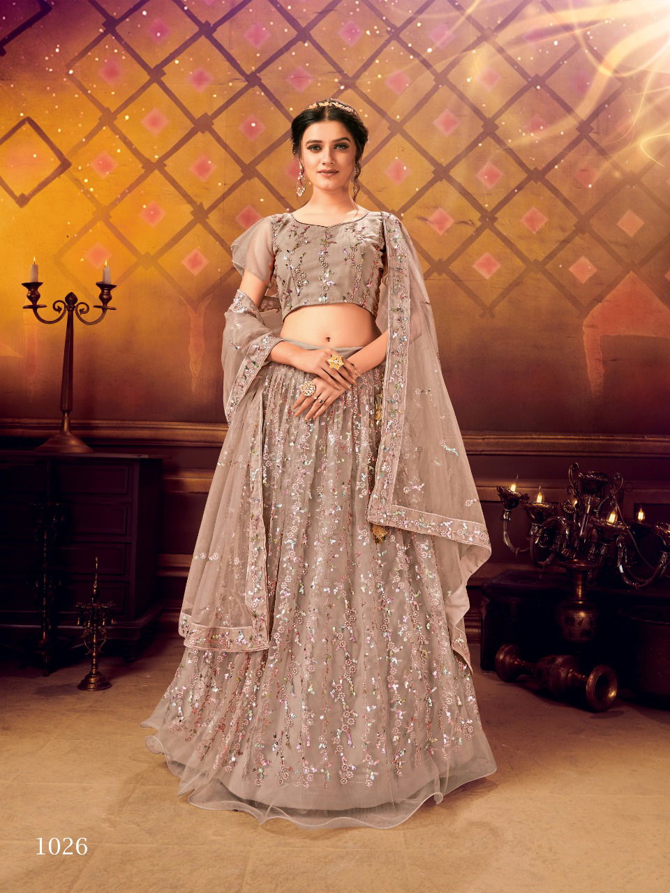 Choose And Pick 1 Latest Designer Soft Net Heavy Zari Tread Work Festive Wear Lehenga Collection
